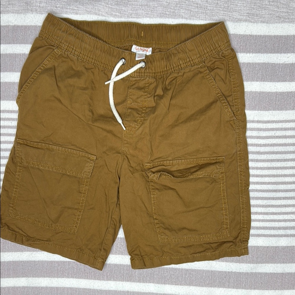 Cat & Jack Tan Cargo Shorts with Elastic Waistband